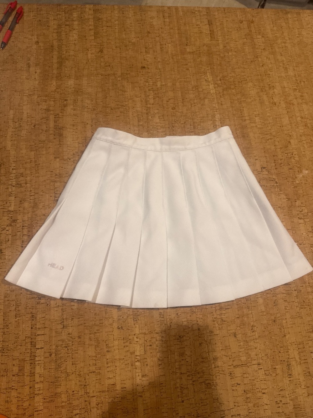 Vintage HEAD White Pleated Tennis Skirt Athletic Skirt Size XS Amazing CONDITION
